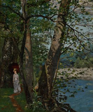The Sycamores by John Washington Love Oil Painting