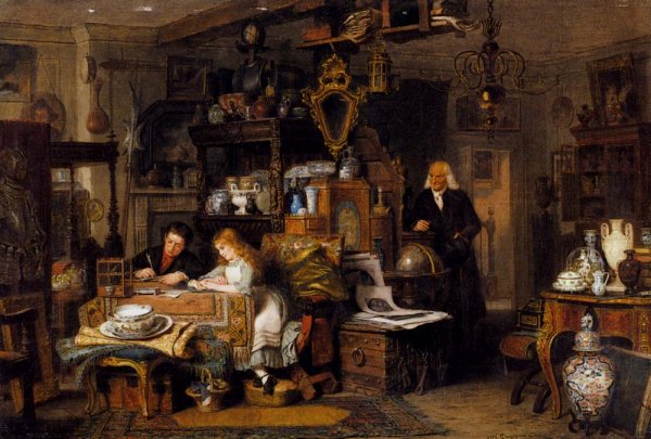 Main Product Photo of The Old Curiosity Shop Painting by John Watkins Chapman