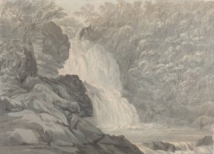 Mawddach Falls near Dolgelly by John Webber Oil Painting