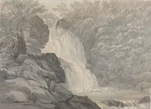 Mawddach Falls near Dolgelly by John Webber Oil Painting