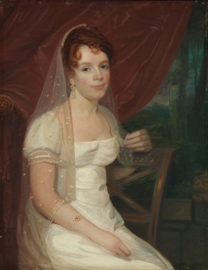 Mrs. Robert Dickey by John Wesley Jarvis Oil Painting