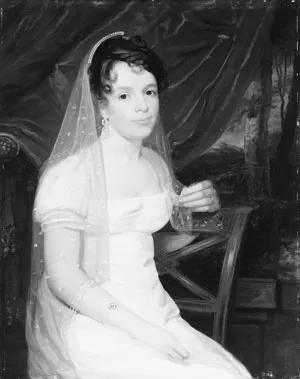 Mrs. Robert Dickey by John Wesley Jarvis Oil Painting