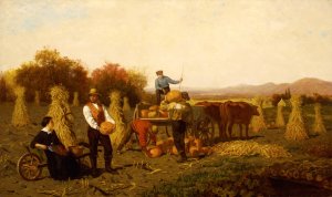 October by John Whetten Ehninger Oil Painting