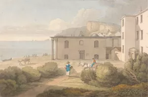 A View of Core's Library, Dawlish, Devon Oil painting by John White Abbott