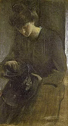 A Toiler Oil painting by John White Alexander