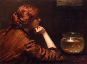 An Idle Moment painting by John White Alexander