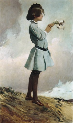 Geraldine Russell by John White Alexander Oil Painting