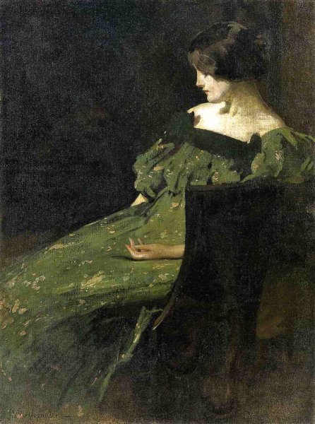 Main Product Photo of Juliette also known as The Green Girl Painting by John White Alexander