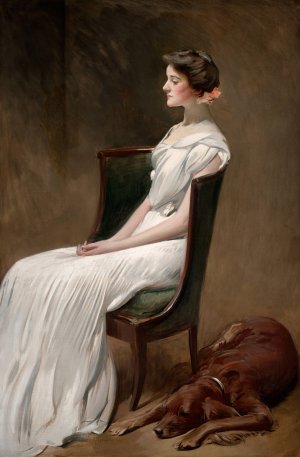 Miss Dorothy Quincy Roosevelt by John White Alexander Oil Painting
