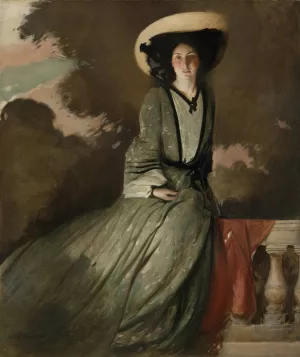 Portrait of Mrs. John White Alexander by John White Alexander Oil Painting