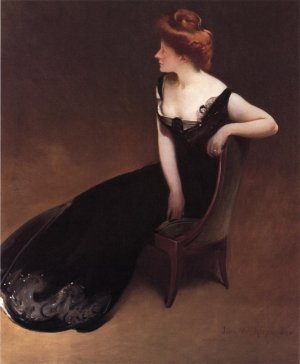Portrait of Mrs. V Mrs. Herman Duryea by John White Alexander Oil Painting