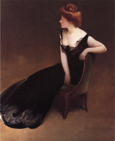 Main Product Photo of Portrait of Mrs. V Mrs. Herman Duryea Painting by John White Alexander