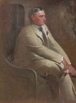 Portrait of William Denny by John White Alexander Oil Painting