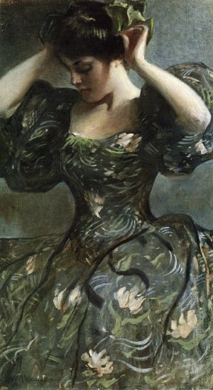 The Green Bow by John White Alexander Oil Painting
