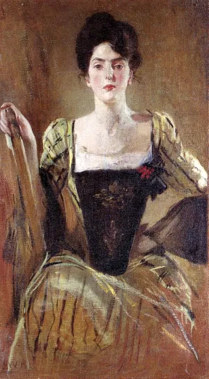 The Green Gown painting by John White Alexander