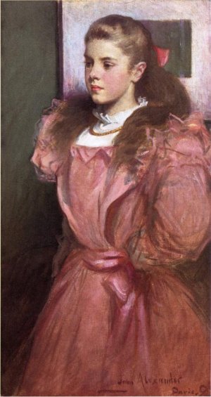 Young Girl in Rose also known as Portrait of Eleanora Randolph Sears