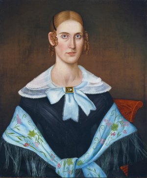 Julia A. M. Peck by John Wilkie Oil Painting
