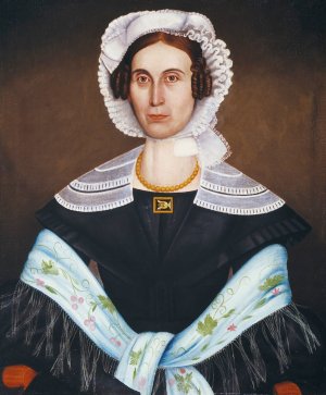 Mary P. Fiske by John Wilkie Oil Painting