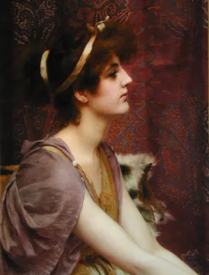 A Classical Beauty 2 Oil painting by John William Godward