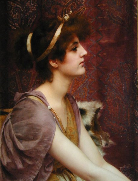 Main Product Photo of A Classical Beauty 2 Painting by John William Godward