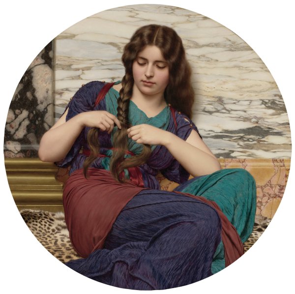 A Congenial Task  by John William Godward - Hand-Painted Oil Painting Reproduction