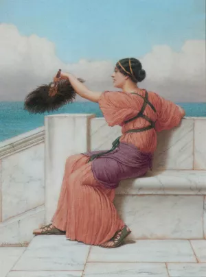 A Fond Farewell by John William Godward - Oil Painting Reproduction