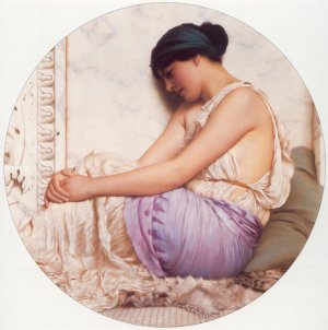 A Grecian Girl Oil painting by John William Godward