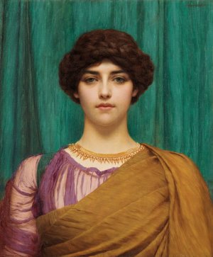 A Pompeian Lady by John William Godward Oil Painting