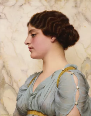 A Roman Beauty 2 by John William Godward - Oil Painting Reproduction