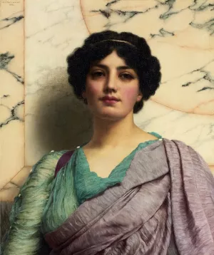 A Roman Beauty painting by John William Godward