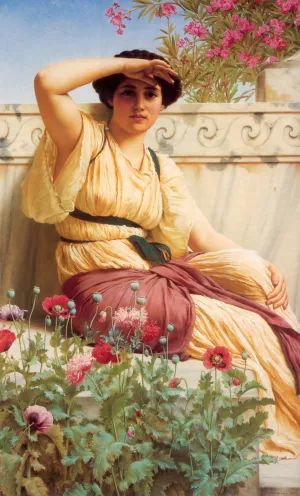 A Tryst painting by John William Godward
