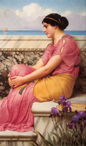 Absence Makes the Heart Grow Fonder by John William Godward - Oil Painting Reproduction