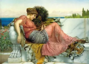 Amaryllis painting by John William Godward