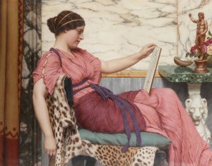 An Amateur by John William Godward Oil Painting