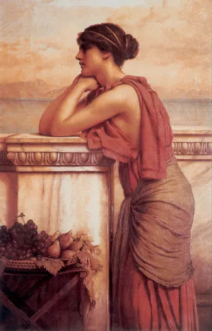 By the Wayside Oil painting by John William Godward