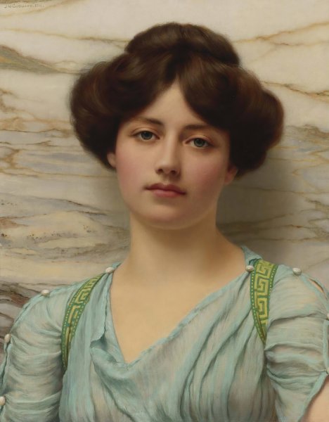 Carina  by John William Godward - Hand-Painted Oil Painting Reproduction