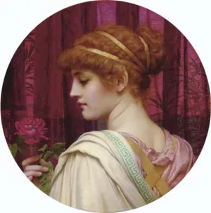 Chloris - A Summer Rose by John William Godward Oil Painting