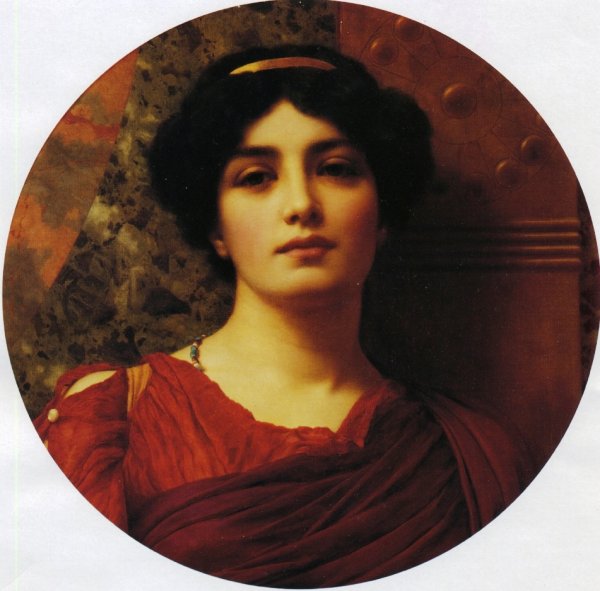 Contemplation by John William Godward - Hand-Painted Oil Painting Reproduction