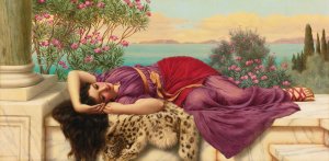 Dolce Far Niente by John William Godward Oil Painting