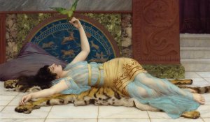 Dolce Far Niente by John William Godward Oil Painting