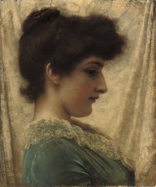 Dora 1887 by John William Godward - Hand-Painted Oil Painting Reproduction