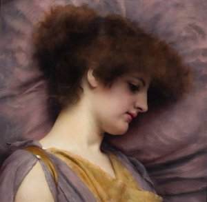 Far Away Thoughts by John William Godward Oil Painting