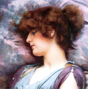 Far Away Thoughts Oil painting by John William Godward