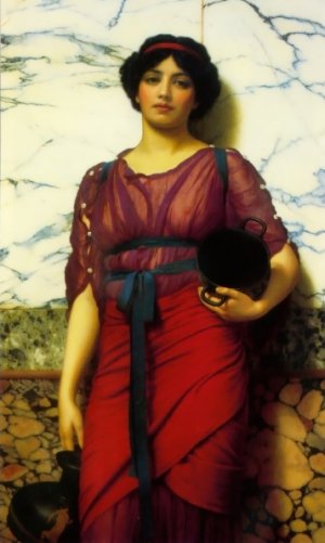 Grecian Idyll by John William Godward Oil Painting