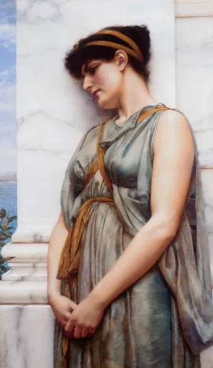 Grecian Reverie by John William Godward - Oil Painting Reproduction