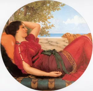 In Realms of Fancy by John William Godward Oil Painting