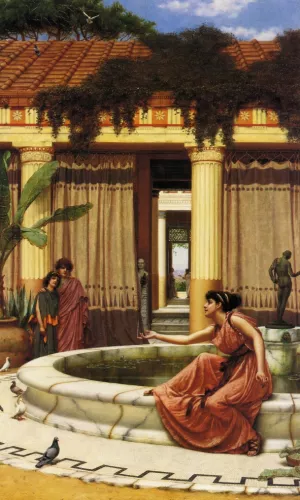 Innocent Amusements by John William Godward - Oil Painting Reproduction