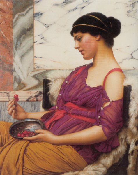 Ismenia by John William Godward - Hand-Painted Oil Painting Reproduction