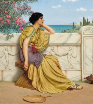 Leisure Hours  by John William Godward Oil Painting