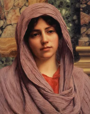 Lycinna painting by John William Godward